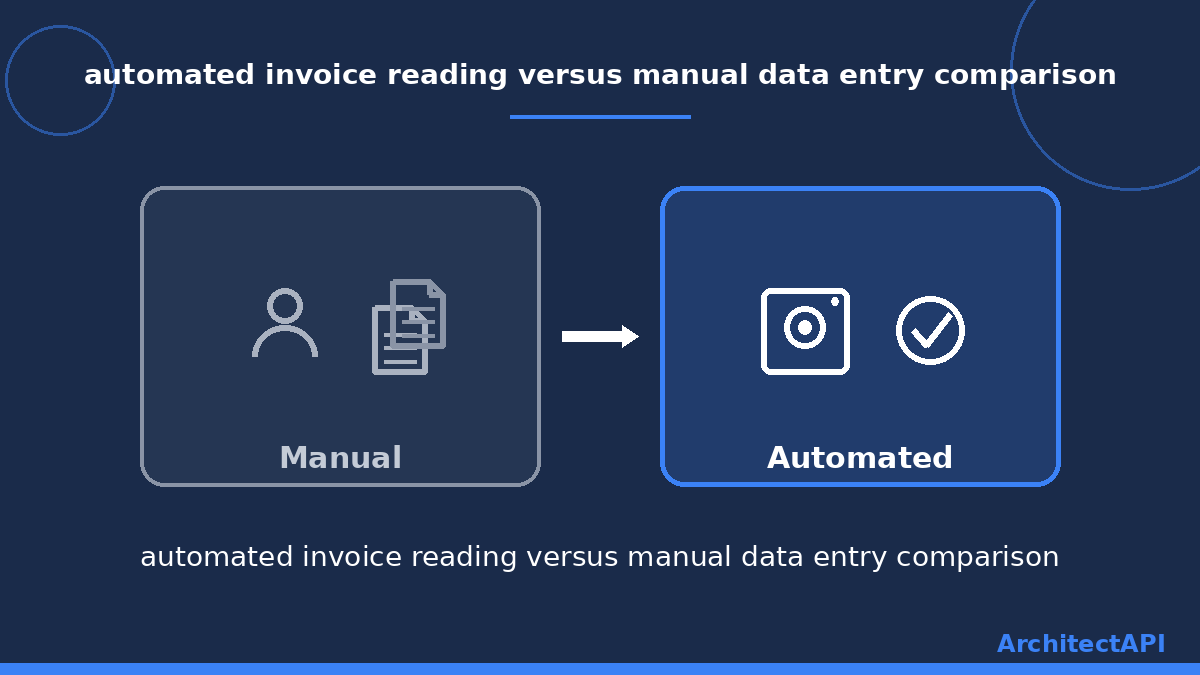automated invoice reading versus manual data entry comparison
