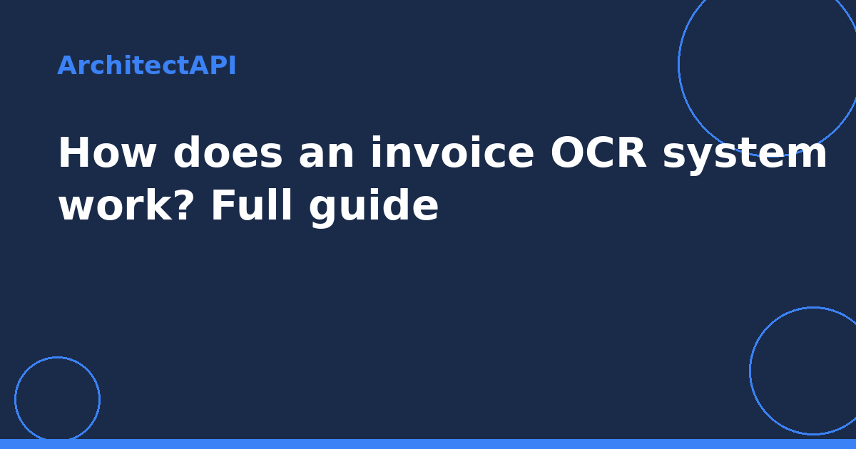 How does an invoice OCR system work? Full guide