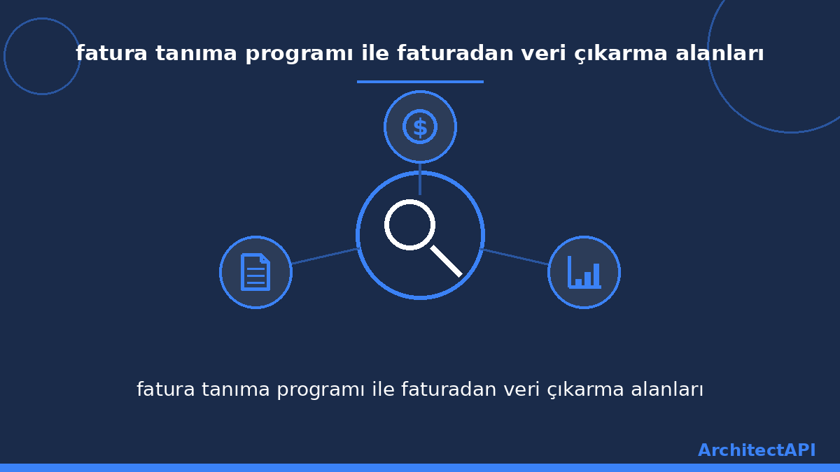fatura tanıma programı ile faturadan veri çıkarma alanları