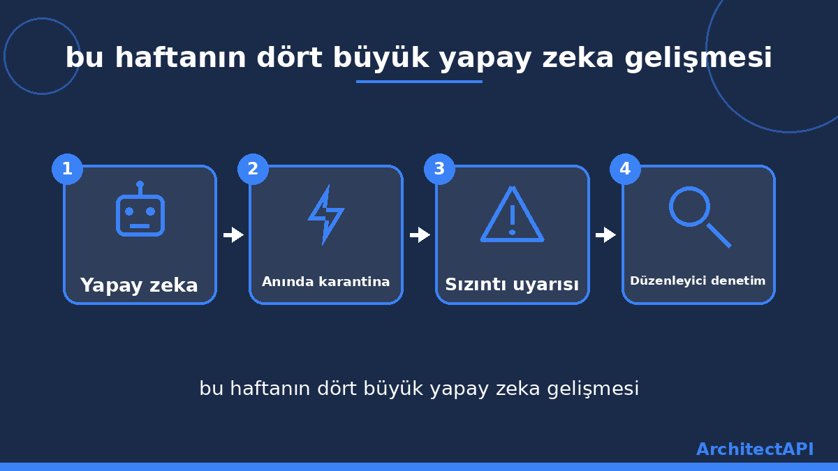 bu haftanın dört büyük yapay zeka gelişmesi